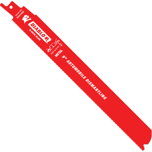 Lame de scie alternative autod&eacute;montage, Bim&eacute;tal, 10-14 Dents par pouce, 9" lo x 1" la Distribution Élite MP