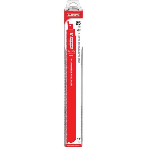 Lame de scie alternative autod&eacute;montage, Bim&eacute;tal, 10-14 Dents par pouce, 12" lo x 1" la Distribution Élite MP