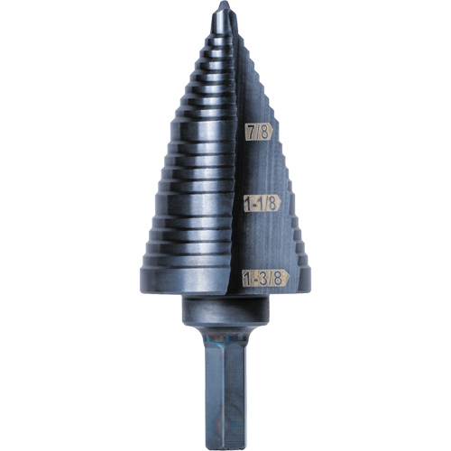 Foret &eacute;tag&eacute; 3 pas, 7/8" - 1-3/8", Acier rapide Distribution Élite MP