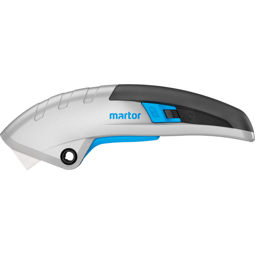 Couteau de s&eacute;curit&eacute; r&eacute;tractable Secunorm Martego, 9 mm, C&eacute;ramique, Robuste, Prise en Aluminium Distribution Élite MP