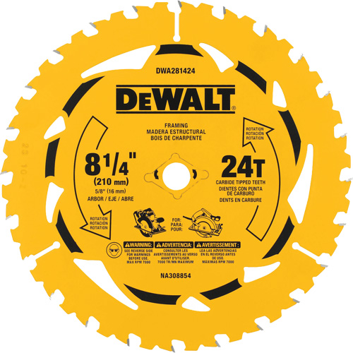 Ripping Circular Saw Blade, 8-1/4", 40 Teeth, Wood Use Distribution Élite MP
