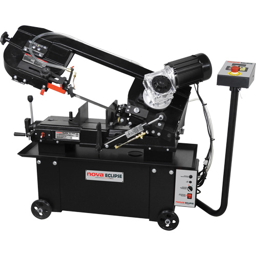 Nova DVR Metal Cutting Bandsaw, Horizontal, 7" rond et 7" x 12" rectangulaire Cutting Capacity Distribution Élite MP