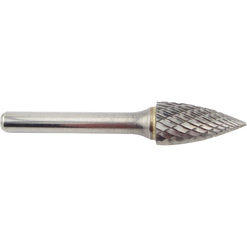Fraise en carbure conique &agrave; coupe agressive &agrave; bout pointu, SG-5, 1/2" dia., 1/4" Tige, 1" Prof. de la coupe Distribution Élite MP
