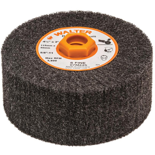 Blendex Surface Conditioning Drum, 4-1/2" Dia. x 2" W, 5/8"-11 Arbor, Super Fine Grit Distribution Élite MP