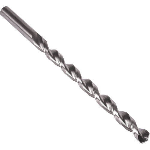 Extra Length Parabolic Flute Drill Bit, 1/4", High Speed Steel, 9" Flute, 135° Point Distribution Élite MP