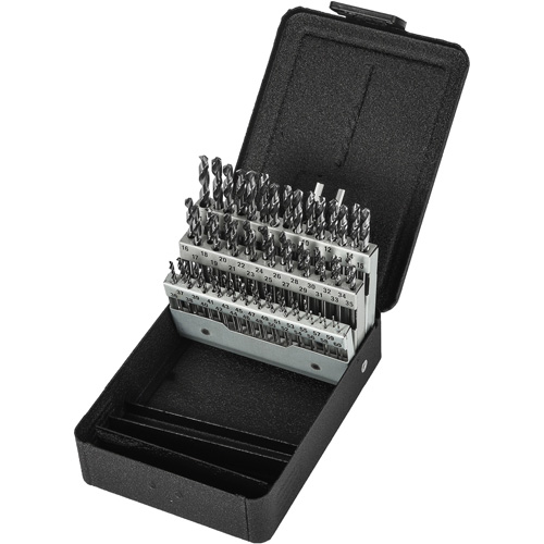 Jeu de forets s&eacute;rie extra courte, 60 morceaux, Acier rapide Distribution Élite MP