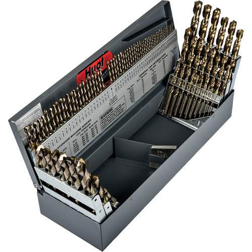 Heavy-Duty Jobber Length Combination Drill Bit Set, 115 Pieces, High Speed Cobalt Distribution Élite MP