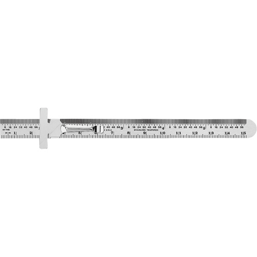 Economy Precision Flexible Ruler, 6" L, Steel Distribution Élite MP