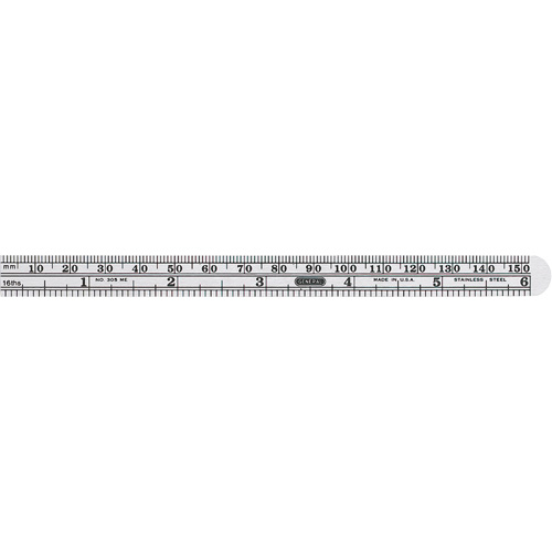 Economy Precision Flexible Ruler, 6-1/2" L, Steel Distribution Élite MP
