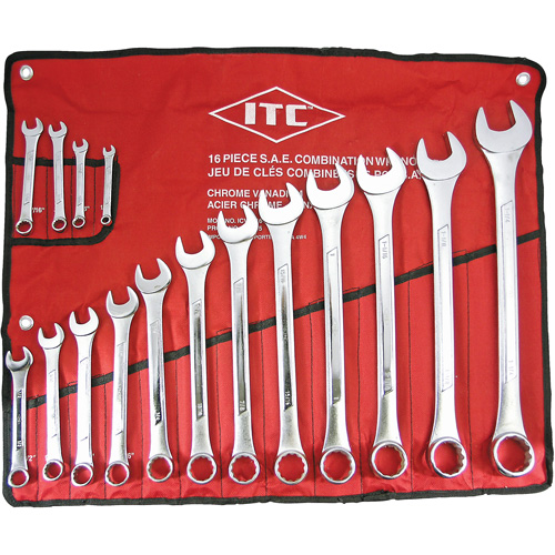 ICW-16 Professional Raised Panel Wrench Set, Combination, 16 Pieces, Imperial Distribution Élite MP