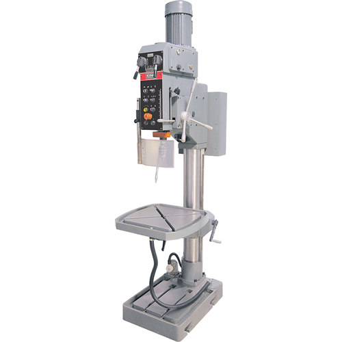Perceuses &agrave; colonne &agrave; vitesse variable avec t&ecirc;te &agrave; engrenages, 5/8" Mandrin, 2 Vitesse(s), 22" la x 22" lo, #4 Morse Distribution Élite MP