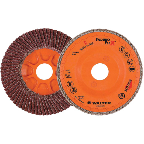 Disque &agrave; lamelles Enduro-Flex, 4-1/2" x 7/8", Type 27, Grain 40, Alumine de zirconium Distribution Élite MP