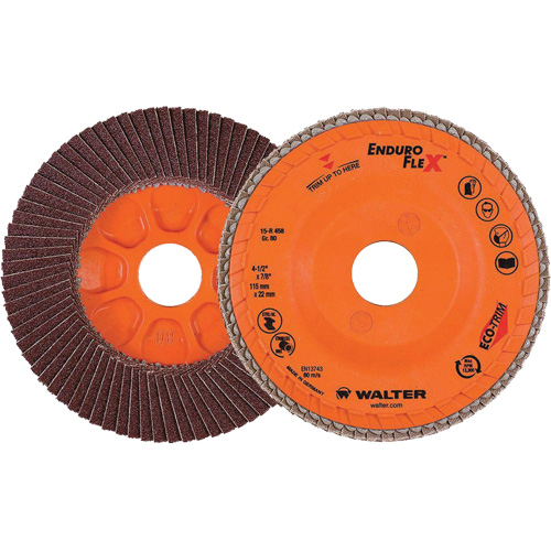 Disque &agrave; lamelles Enduro-Flex, 4-1/2" x 7/8", Type 27, Grain 80, Alumine de zirconium Distribution Élite MP