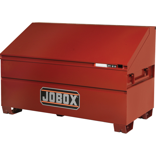 Coffre &agrave; couvercle en pente, 60" x 30" x 39-1/2", Acier, Rouge Distribution Élite MP