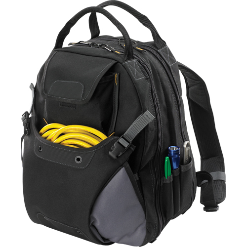 Sacs &agrave; dos pour outils &agrave; 44 pochettes, 16" lo x 13-1/4" la, Noir, Polyester Distribution Élite MP