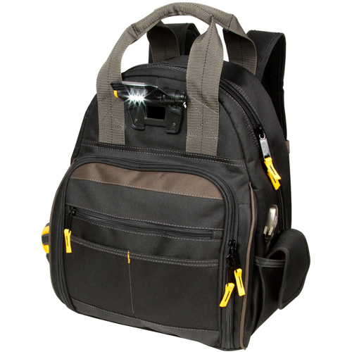 Techgear 53-Pocket Tool Backpack, 16" L x 13-1/4" W, Black, Polyester Distribution Élite MP