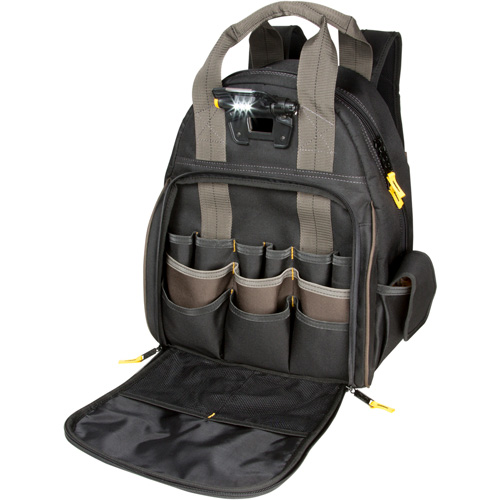 Techgear 53-Pocket Tool Backpack, 16" L x 13-1/4" W, Black, Polyester Distribution Élite MP