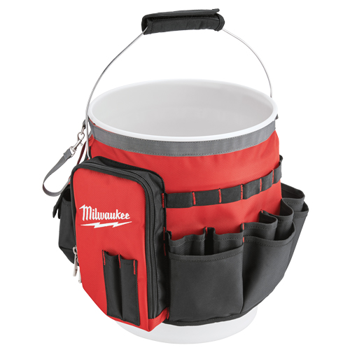 Bucket Organizer Bag, 10" L x 10" W x 13-1/2" H, Nylon, Red Distribution Élite MP