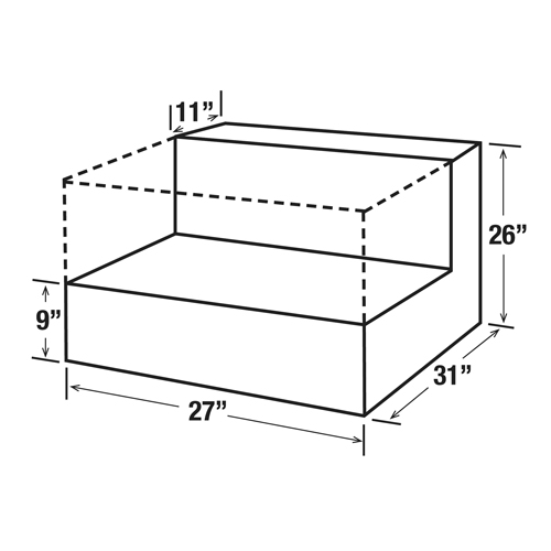 R&eacute;servoir de transfert pour carburant en acier, Acier, Capacit&eacute; 48 gal., Blanc Distribution Élite MP