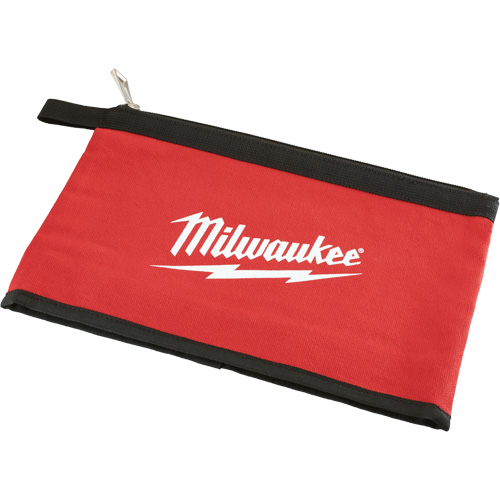 Zipper Pouch, Canvas, 1 Pockets, Black/Red Distribution Élite MP