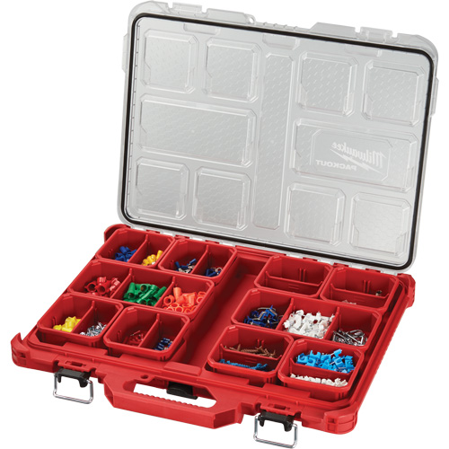 Organisateur profil&eacute; Packout, 19-3/4" x 16-2/5" x 2-1/2", Noir/Rouge Distribution Élite MP