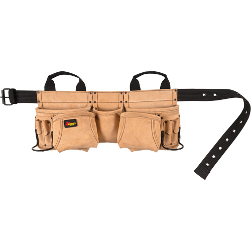 Ceinture &agrave; outils pour menuisier, Cuir, Havane Distribution Élite MP