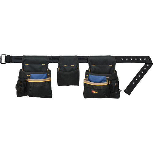 Deluxe Tool Belt Combo, Polyester, Black Distribution Élite MP