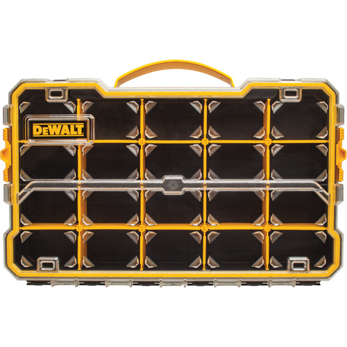 Organisateur avec compartiments PRO, 11" la x 17-5/8" p x 2-7/8" h, Noir/Jaune Distribution Élite MP