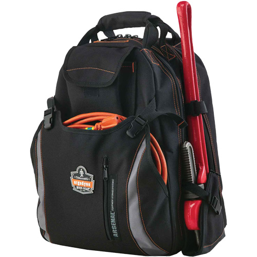 Sac &agrave; dos pour outils 5843 Arsenal, 13-1/2" lo x 8-1/2" la, Noir, Polyester Distribution Élite MP
