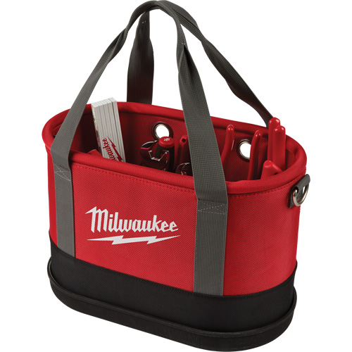 Sac ovale a&eacute;rien utilitaire, Nylon balistique, 14 pochettes, Noir/Rouge Distribution Élite MP