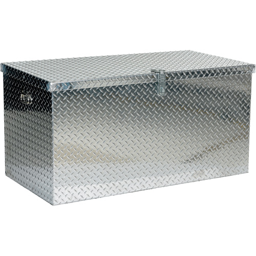 Boîte &agrave; outils portative en t&ocirc;le larm&eacute;e d'aluminium, 25-1/16" P x 49-1/4" la x 24" h, Argent Distribution Élite MP