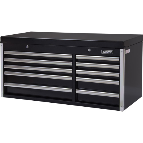 Industrial Tool Chest, 41" W, 10 Drawers, Black Distribution Élite MP