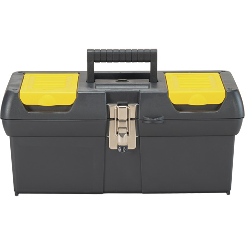 2000 Series Tool Box with Tray, 16" W x 7-1/10" D x 8-1/10" H, Black/Yellow Distribution Élite MP