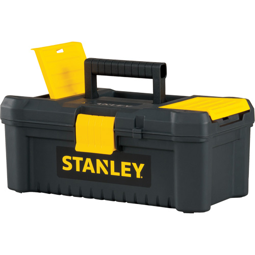 Essential&reg; Tool Box with Tray, 12-1/2" W x 7-3/8" D x 5-1/8" H, Black/Yellow Distribution Élite MP