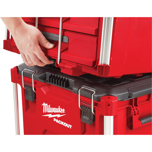 Packout 3-Drawer Tool Box, 16-1/3" x 14-1/3" x 22-1/5", Black/Red Distribution Élite MP