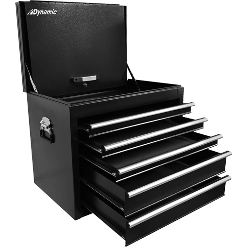 Truck Tool Box, 27" W, 5 Drawers, Black Distribution Élite MP