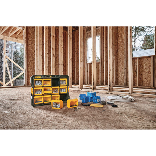 Organisateur Flip-Bin, 3-7/8" la x 17-3/4" p x 13-7/8" h, Noir/Jaune Distribution Élite MP