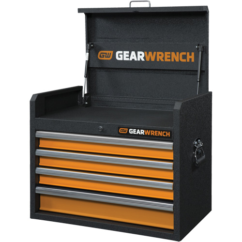 GSX Series Tool Chest, 26" W, 4 Drawers, Black/Orange Distribution Élite MP