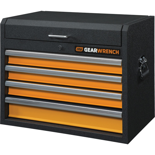 GSX Series Tool Chest, 26" W, 4 Drawers, Black/Orange Distribution Élite MP