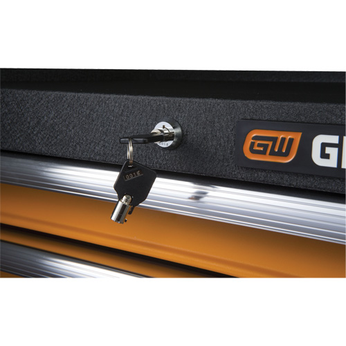 GSX Series Tool Chest, 26" W, 4 Drawers, Black/Orange Distribution Élite MP