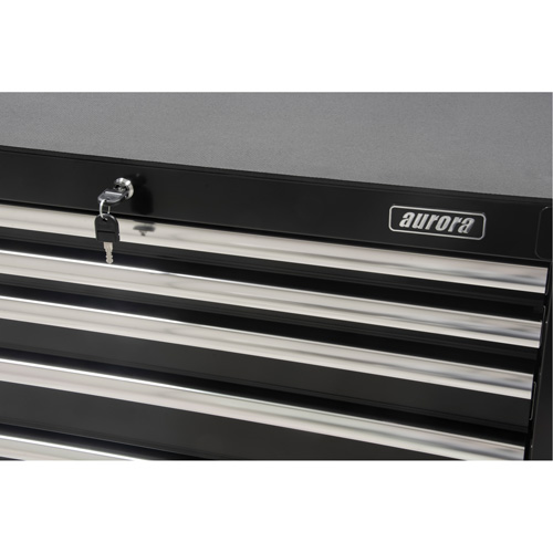Industrial Tool Cart, 6 Drawers, 39" W x 20-4/5" D x 38-1/2" H, Black Distribution Élite MP