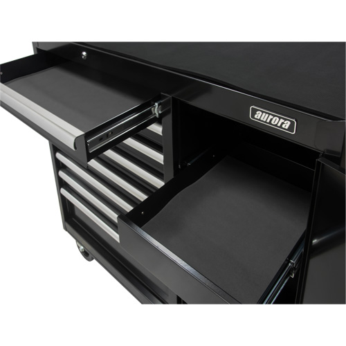 Industrial Tool Cart, 8 Drawers, 44-3/10" W x 21-1/10" D x 36-7/10" H, Black Distribution Élite MP