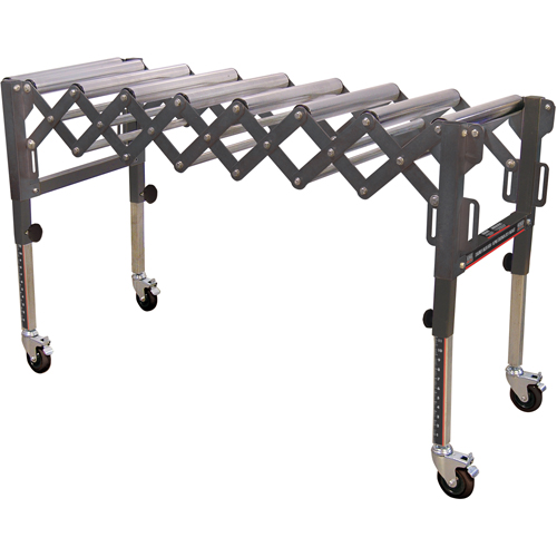 Convoyeurs &agrave; roulettes extensibles & flexibles, 20" la x 52" lo, Capacit&eacute; de 300 lb par pi lin. Distribution Élite MP
