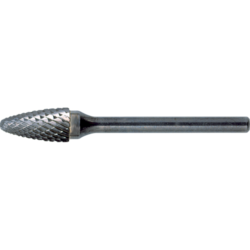Solid Carbide Burrs - Tree Shape with Ball Nose, SF-3, 3/8" Dia., 3/4" Depth of Cut Distribution Élite MP