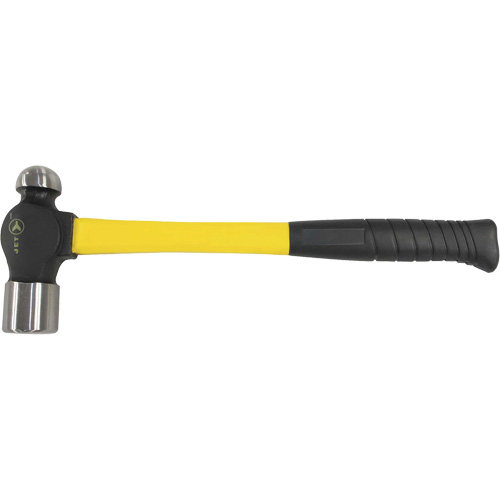 BP-16F Marteau &agrave; panne ronde &agrave; manche en fibre de verre, Poids de la t&ecirc;te 16 oz, Face Ordinaire, Prise Coussin&eacute;e Distribution Élite MP
