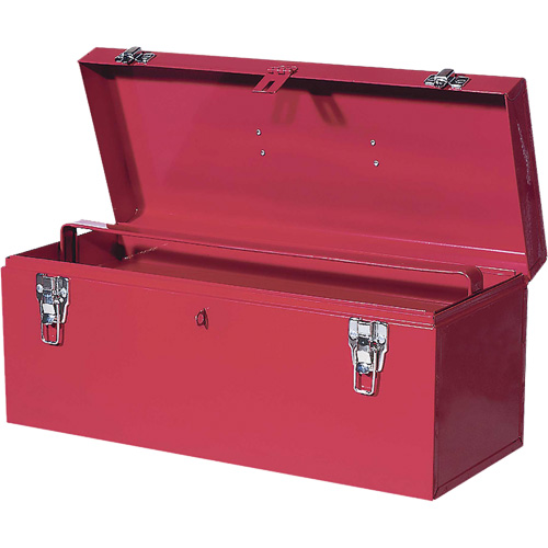 TB21 Boîte &agrave; outils en acier, 8-3/4" P x 20" la x 9-3/8" h, Rouge Distribution Élite MP