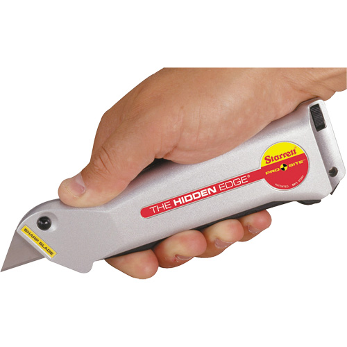 Hidden Edge&reg; Knife, 19 mm, Steel, Aluminum Handle Distribution Élite MP
