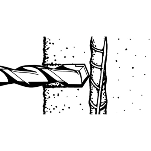 Rotary Rebar Cutters, 3/8", SDS-Plus Shank, Carbide Distribution Élite MP