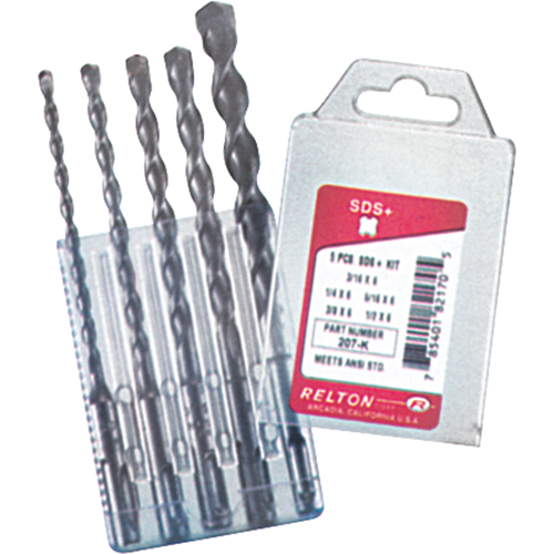 SDS+ Drill Sets, 5 Pieces, Alloy Steel Distribution Élite MP