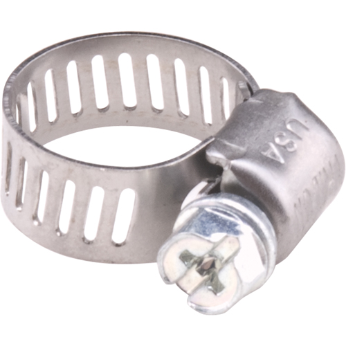 Hose Clamps - Stainless Steel Band & Zinc Plated Screw, Min Dia. 1/5", Max Dia. 5/8" Distribution Élite MP
